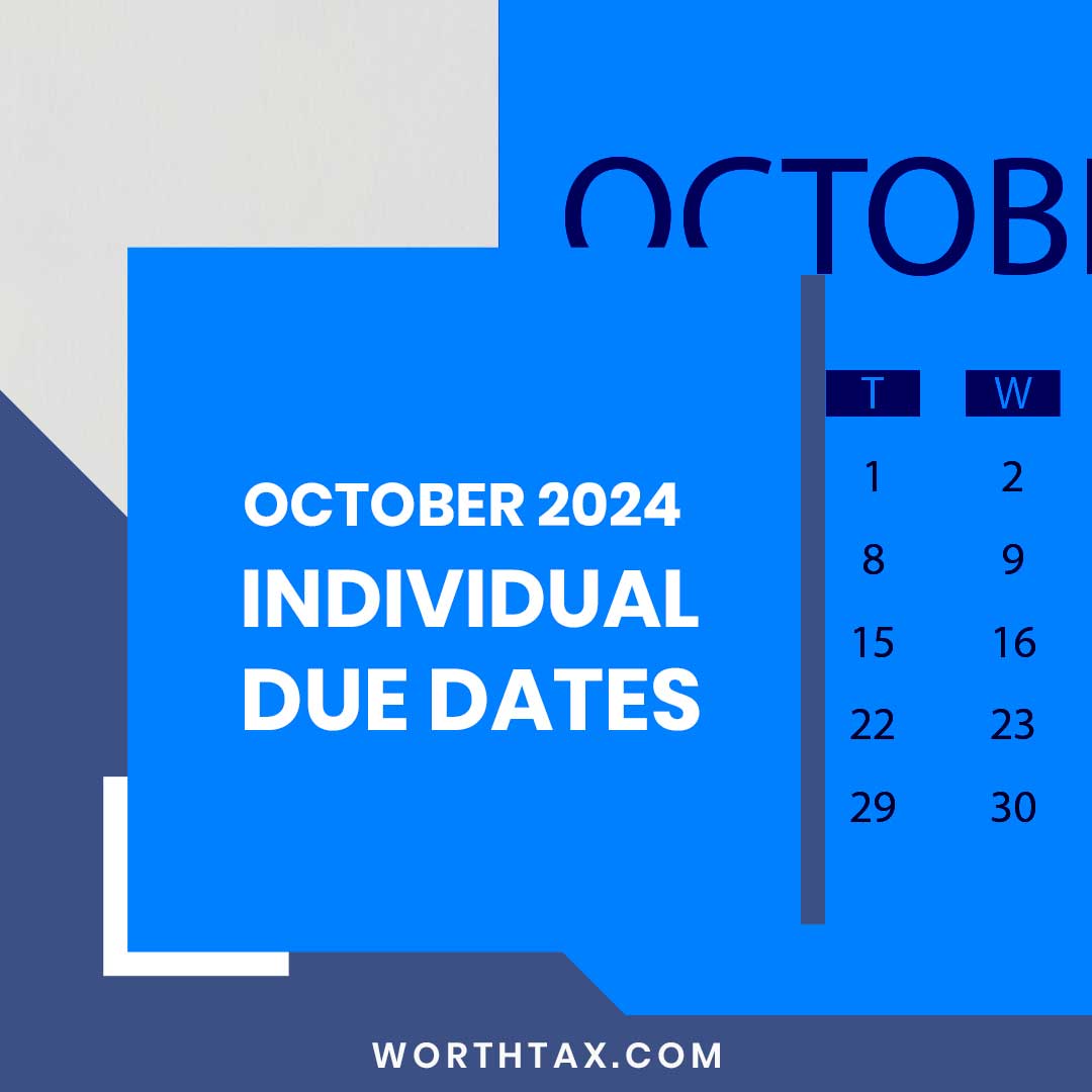 October 2024 Individual Due Dates