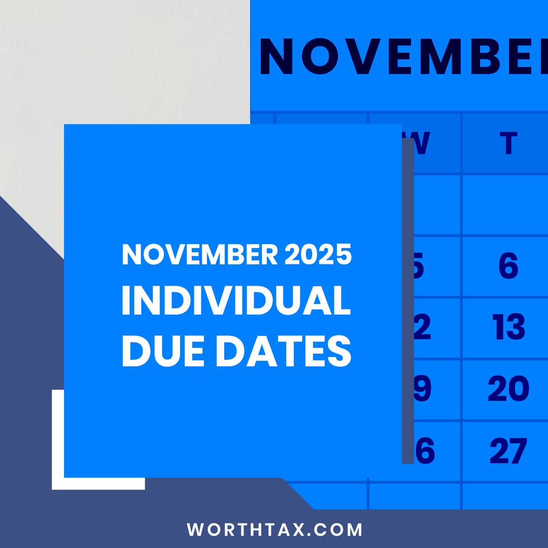 November 2025 Individual Due Dates