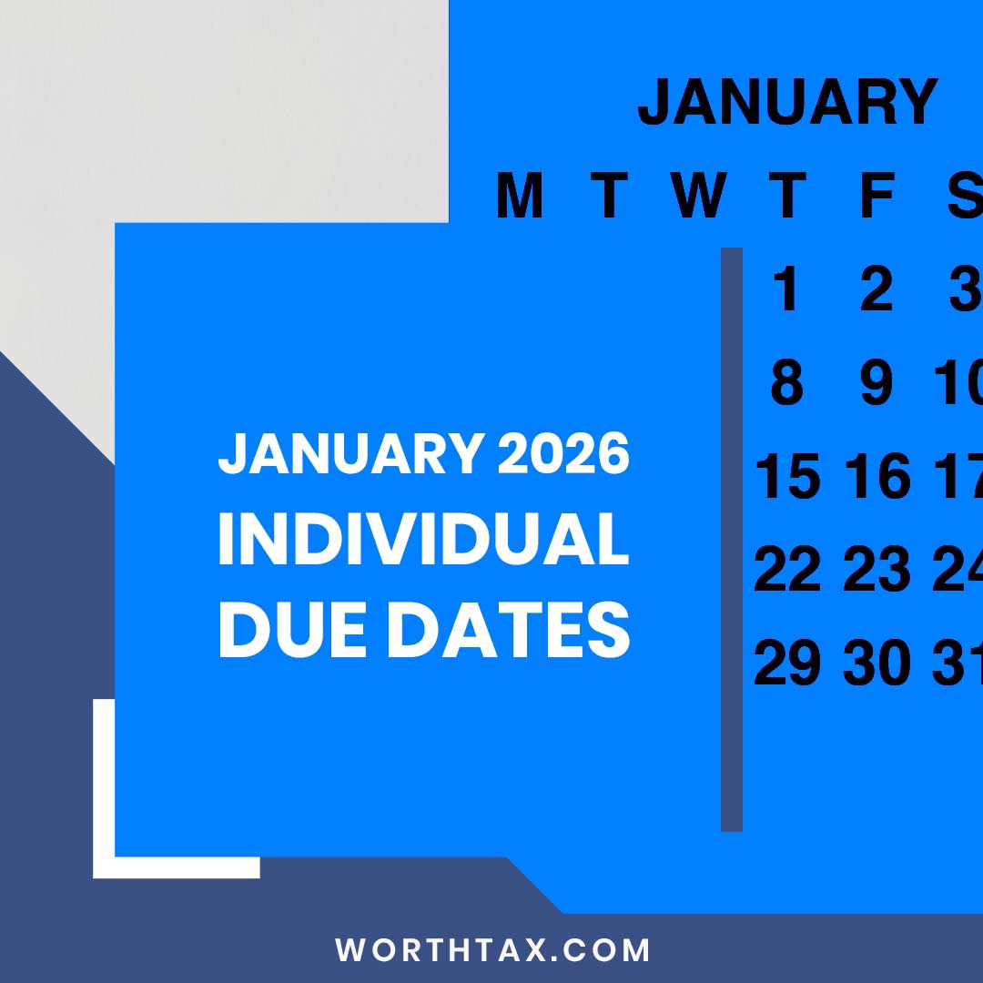 January 2026 Individual Due Dates