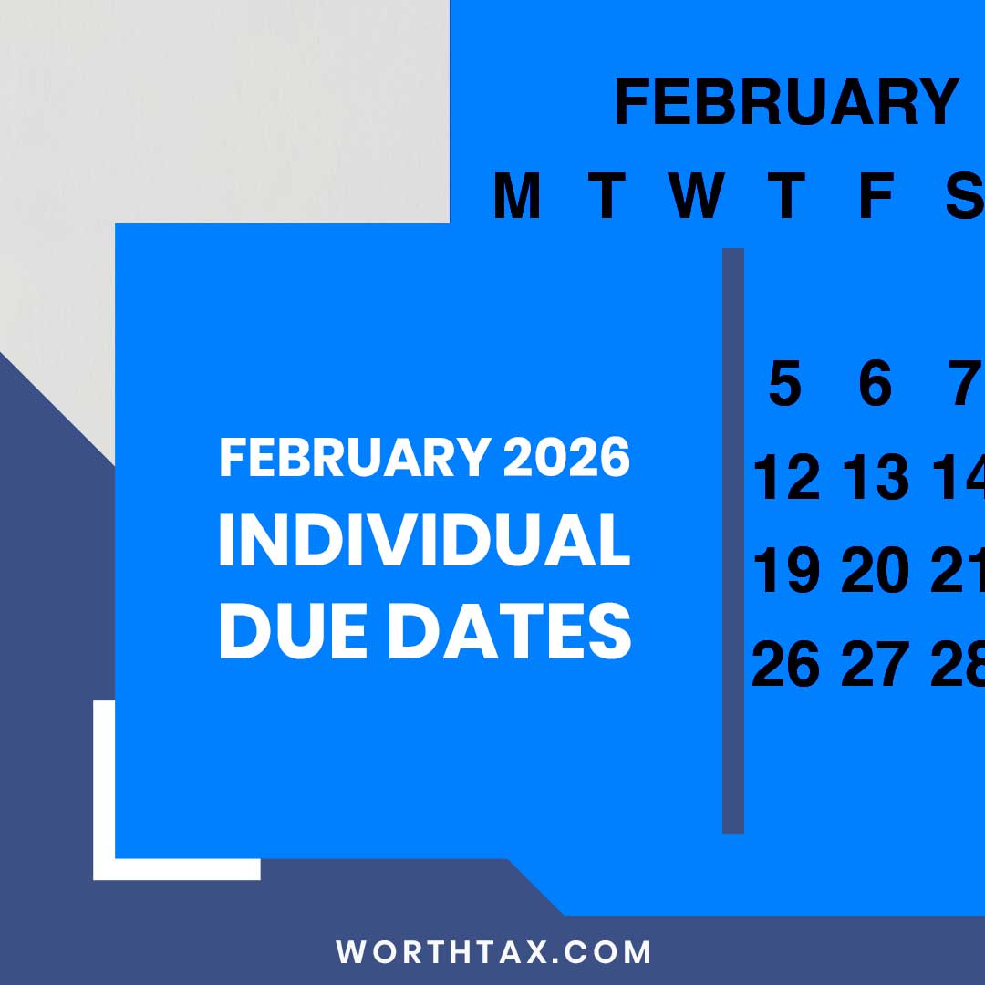 February 2026 Individual Due Dates