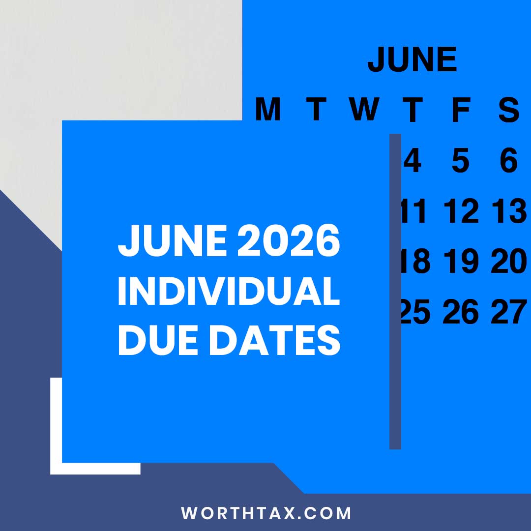June 2026 Individual Due Dates