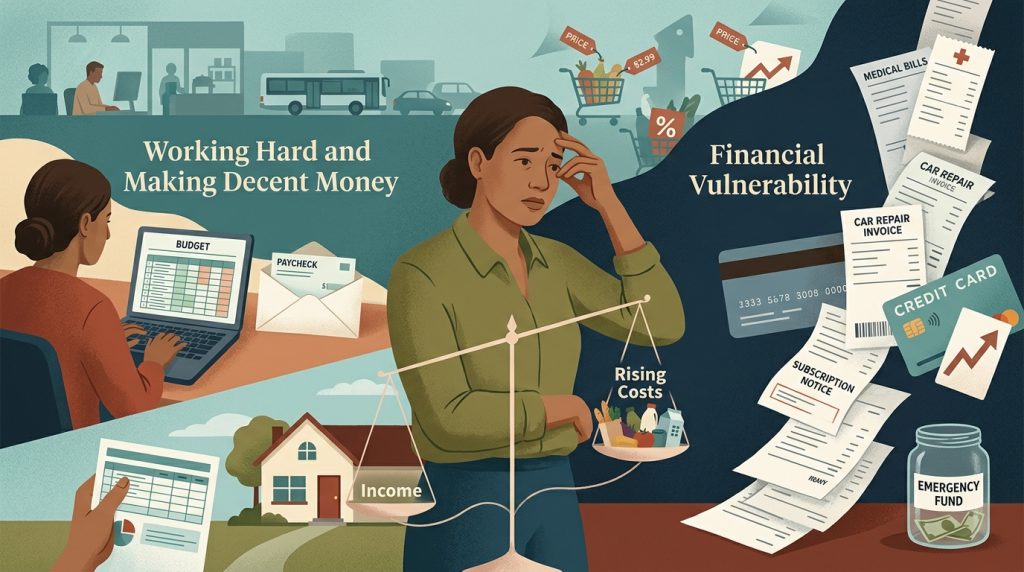 hard work and financial vulnerability